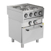 Buffalo 600 Series 4 Plate Electric Convection Oven Range - SA808  Buffalo   
