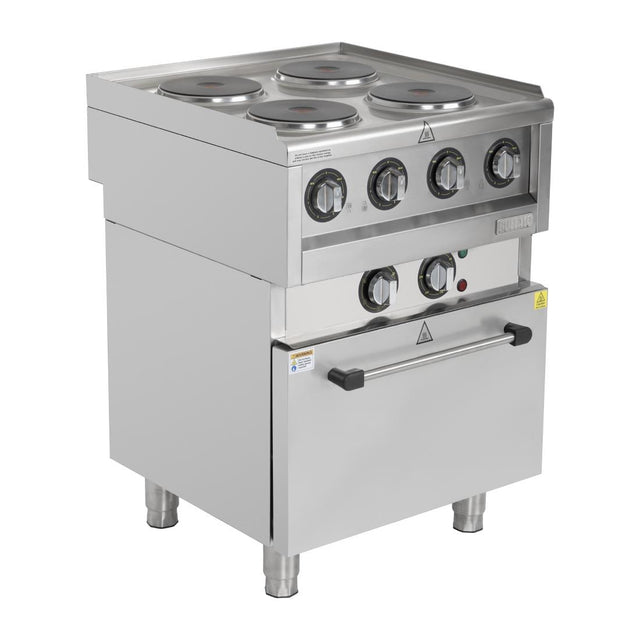 Buffalo 600 Series 4 Plate Electric Convection Oven Range - SA808  Buffalo   