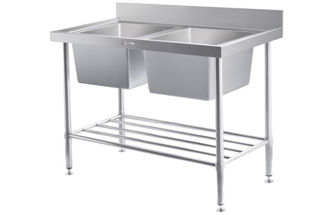 Simply Stainless Double Bowl Sink - SS061200 - Graded Item Double Bowl Sinks Simply Stainless