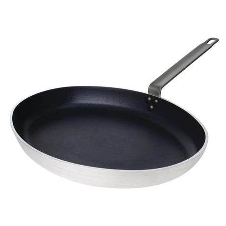 Vogue Aluminium Non-Stick Teflon Platinum Plus Oval Frying Pan 40cm - T370  Vogue   