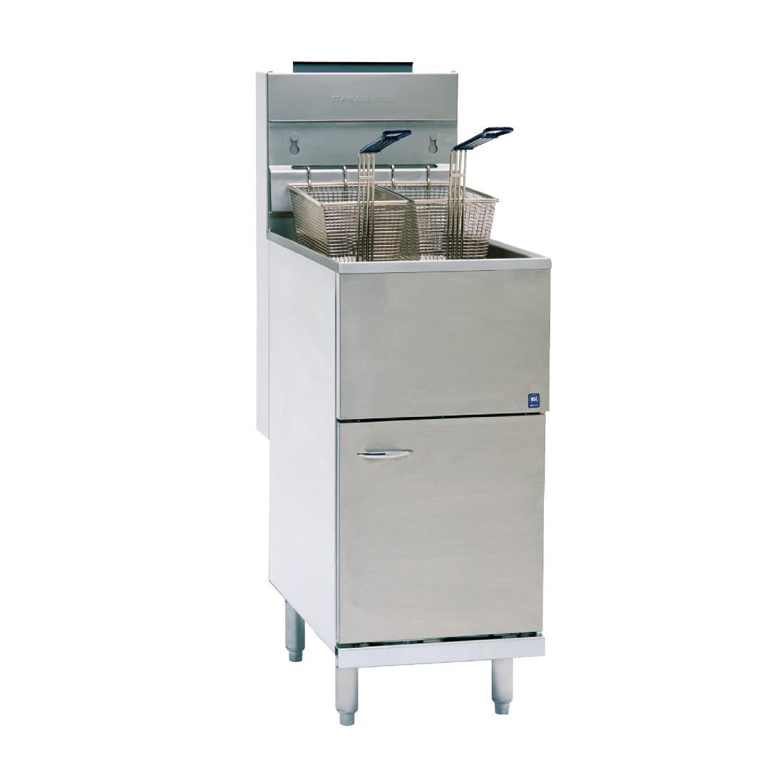 Pitco Single Tank Twin Basket Free Standing Natural Gas Fryer CE-35CS - T941-N Freestanding Gas Fyers Pitco