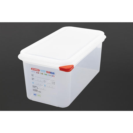 Araven Polypropylene 1/3 Gastronorm Food Container 6Ltr (Pack of 4) - T987  Araven   