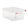Araven Polypropylene 1/2 Gastronorm Food Container 10Ltr (Pack of 4) - T988  Araven   