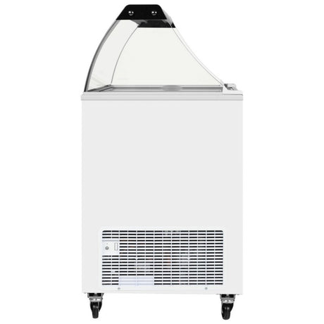 Tefcold Scoop Ice Cream Counter Display Freezer 7 x 5 Litre - IC300SC + CANOPY Ice Cream Display Freezers Tefcold   