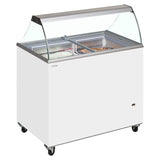 Tefcold Scoop Ice Cream Counter Display Freezer 12 x 5 Litre - IC500SC + CANOPY Ice Cream Display Freezers Tefcold   