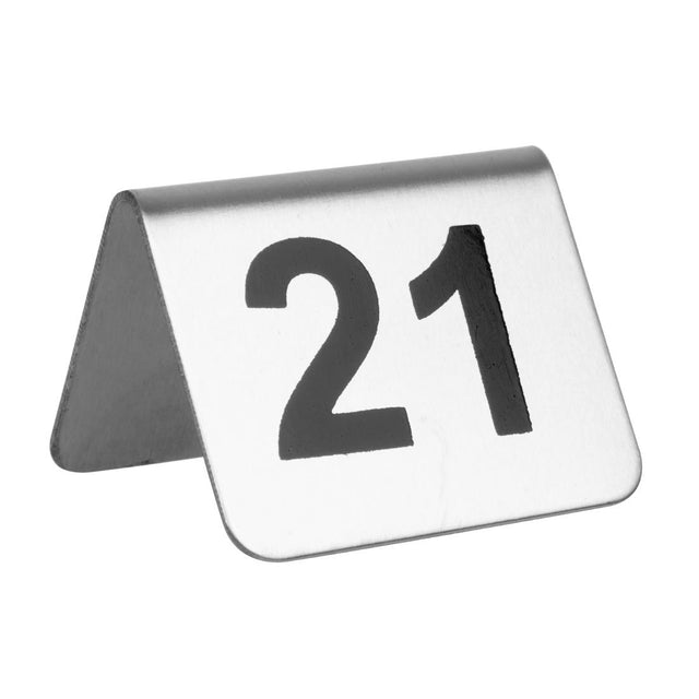 Olympia Stainless Steel Table Numbers 21-30 (Pack of 10) - U048  Olympia   