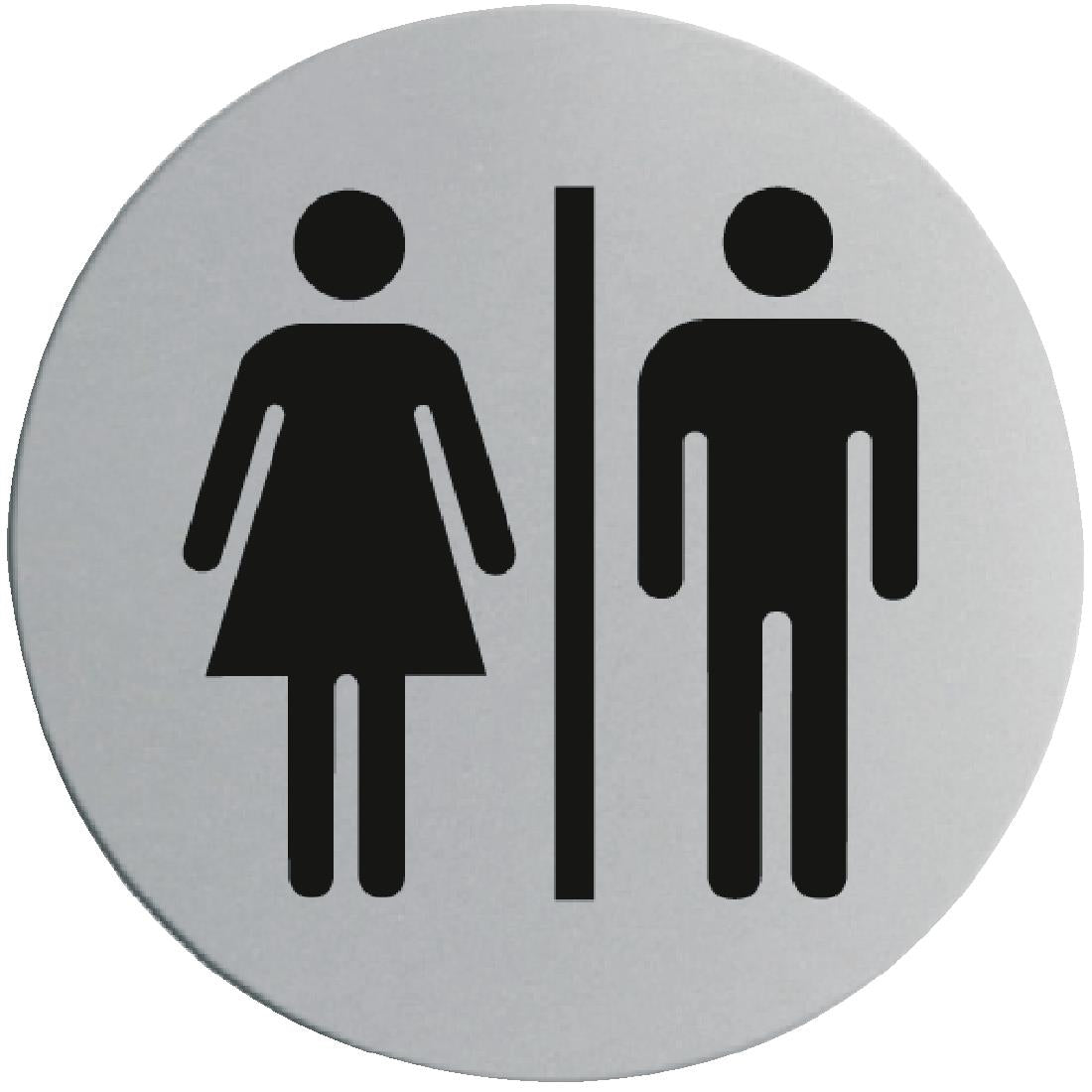 Stainless Steel Door Sign - Ladies & Gentlemen - U058  Vogue   