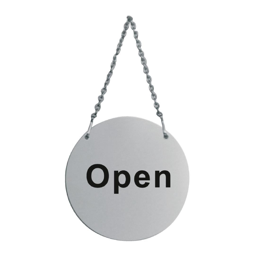 Stainless Steel Door Sign - Open and Closed - U065  Vogue   