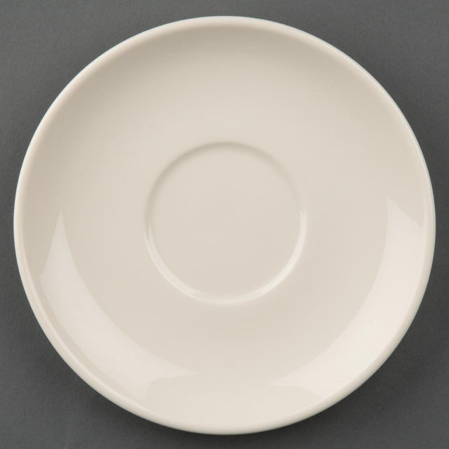 Olympia Ivory Stacking Saucers (Pack of 12) - U107 Olympia Crockery Olympia   