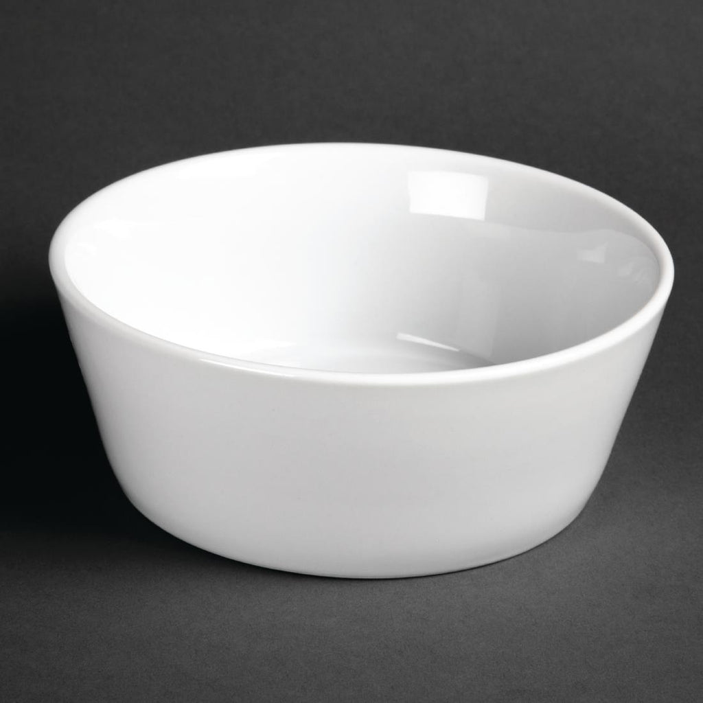 Olympia Whiteware Sloping Edge Bowls 150mm (Pack of 12) - U164 Bowls Olympia