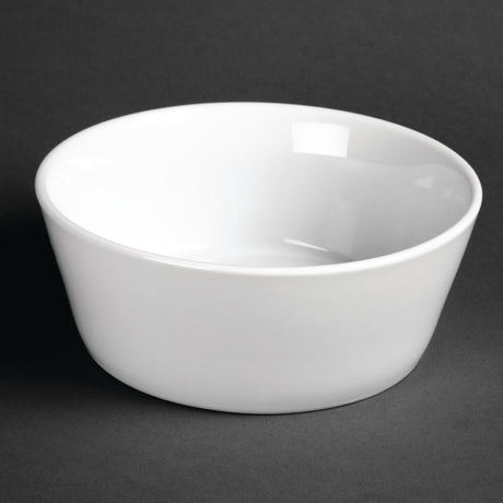Olympia Whiteware Sloping Edge Bowls 150mm (Pack of 12) - U164 Bowls Olympia