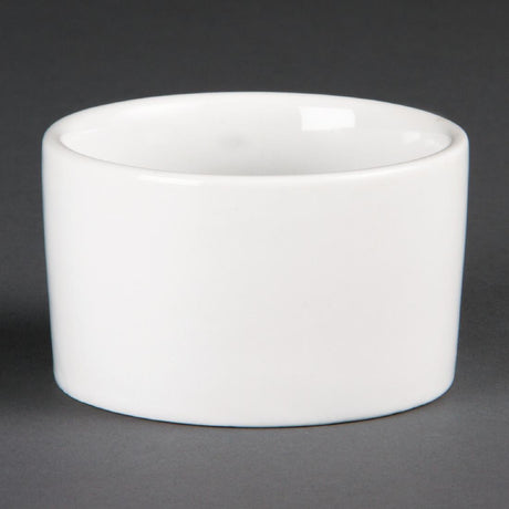 Olympia Whiteware Contemporary Ramekins 90mm (Pack of 12) - U176 Olympia Crockery Olympia   