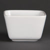 Olympia Whiteware Tall Square Mini Dishes 75mm (Pack of 12) - U178 Olympia Crockery Olympia   