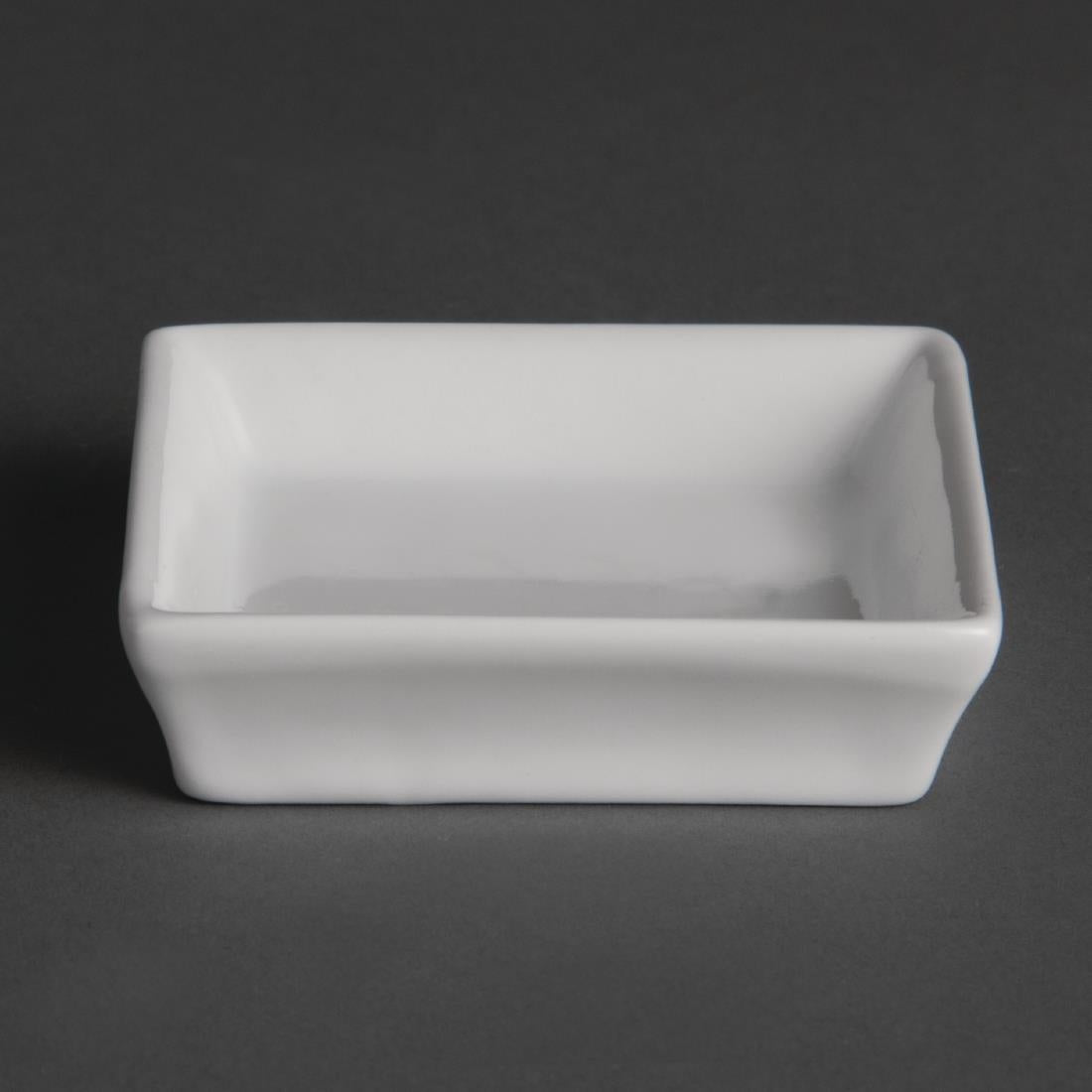 Olympia Flat Square Miniature Dishes 80mm (Pack of 12) - U180 Olympia Crockery Olympia   