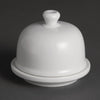 Olympia Whiteware Butter Dish with Cloche 50ml 1.8oz (Pack of 6) - U184 Olympia Crockery Olympia   