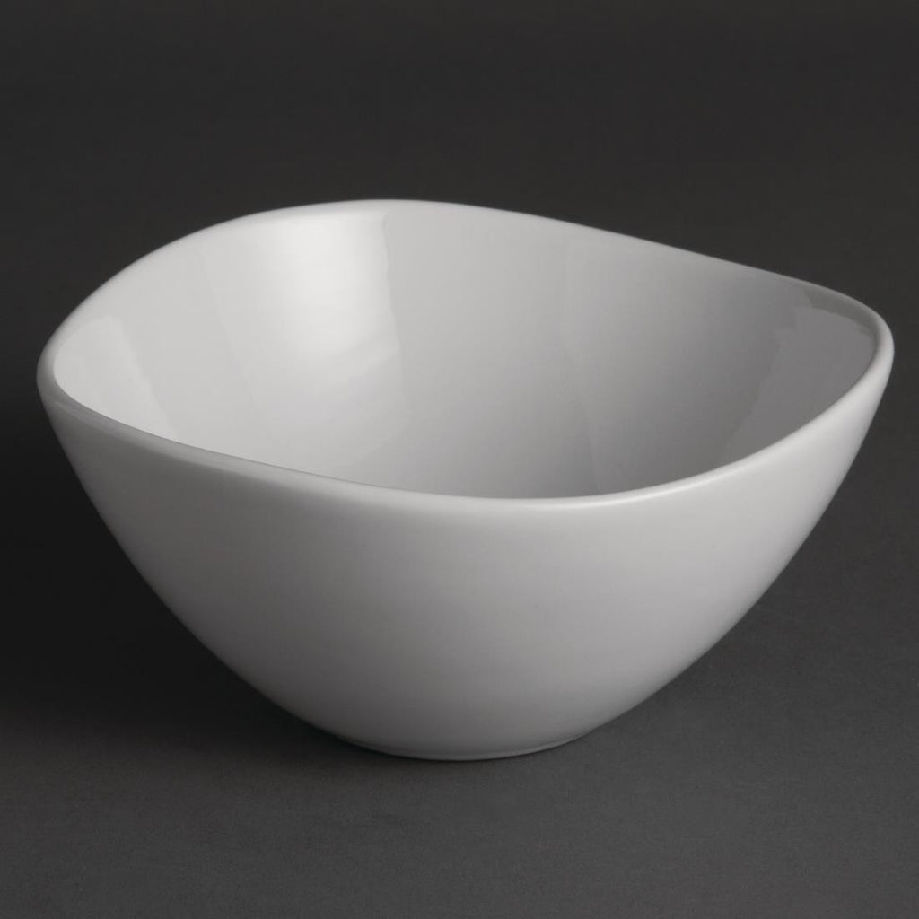 Olympia Whiteware Wavy Bowls 150mm (Pack of 12) - U187 Bowls Olympia