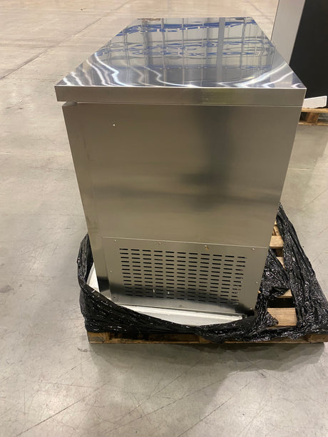 Empire High Capacity Stainless Steel Double Door Bottle Cooler Hinged Undercounter Low Height Side Cooling - CL-305HR - Graded Item