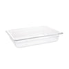 Vogue Polycarbonate 1/2 Gastronorm Container 65mm Clear - U228  Vogue   