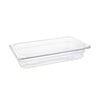 Vogue Polycarbonate 1/3 Gastronorm Container 65mm Clear - U232  Vogue   