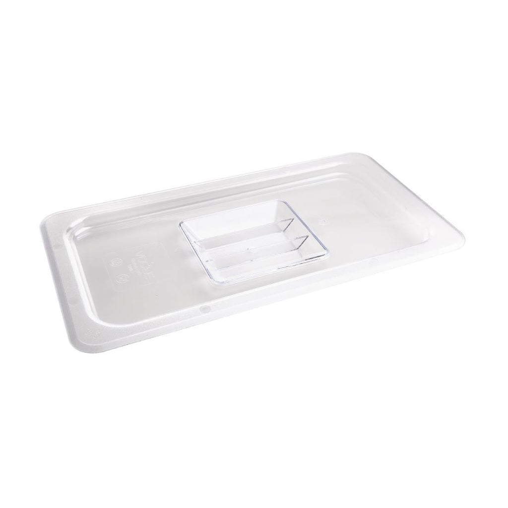 Vogue Polycarbonate 1/3 Gastronorm Lid Clear - U246  Vogue   