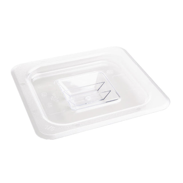 Vogue Polycarbonate 1/6 Gastronorm Lid Clear - U248  Vogue   