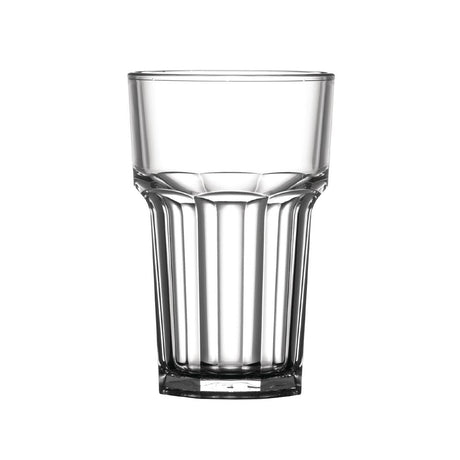 BBP Polycarbonate Nucleated American Hi Ball Glasses Half Pint CE Marked (Pack of 36) - U407 Plastic Drinkware BBP   