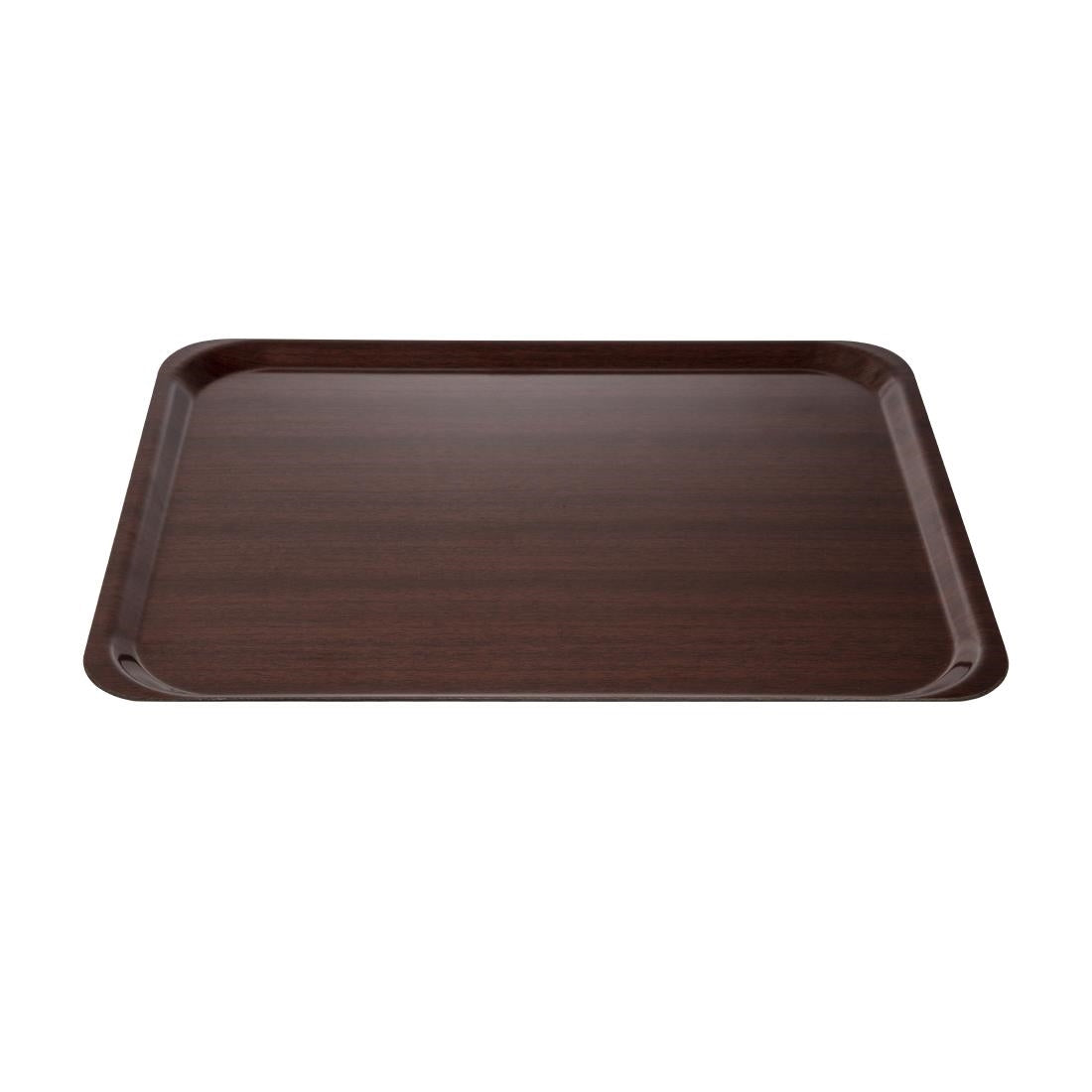 Cambro Capri Laminate Canteen Tray Mahogany 460mm - U417  Cambro   