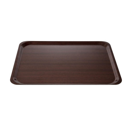 Cambro Capri Laminate Canteen Tray Mahogany 460mm - U417  Cambro   
