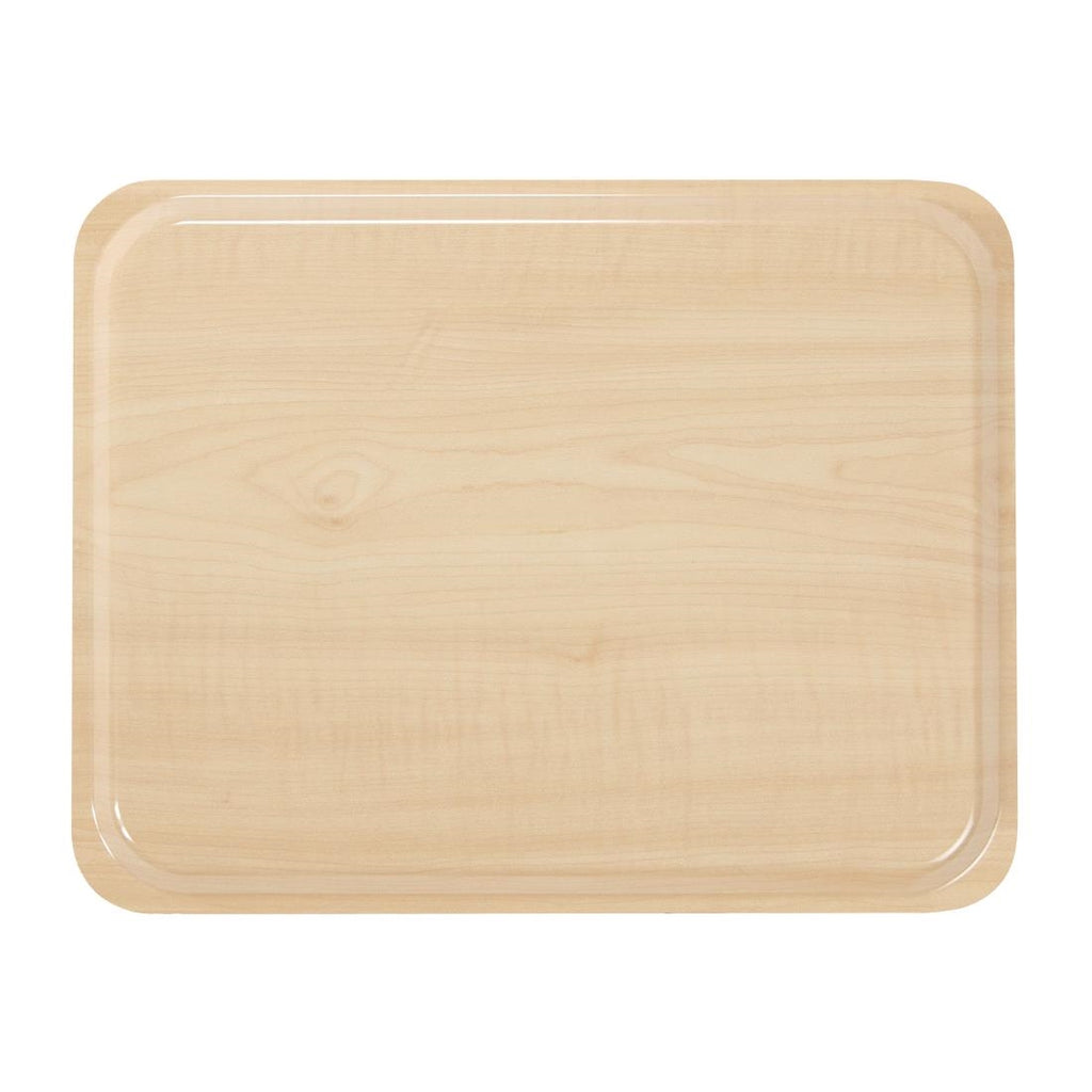 Cambro Capri Laminate Canteen Tray Birch 460mm - U418  Cambro   