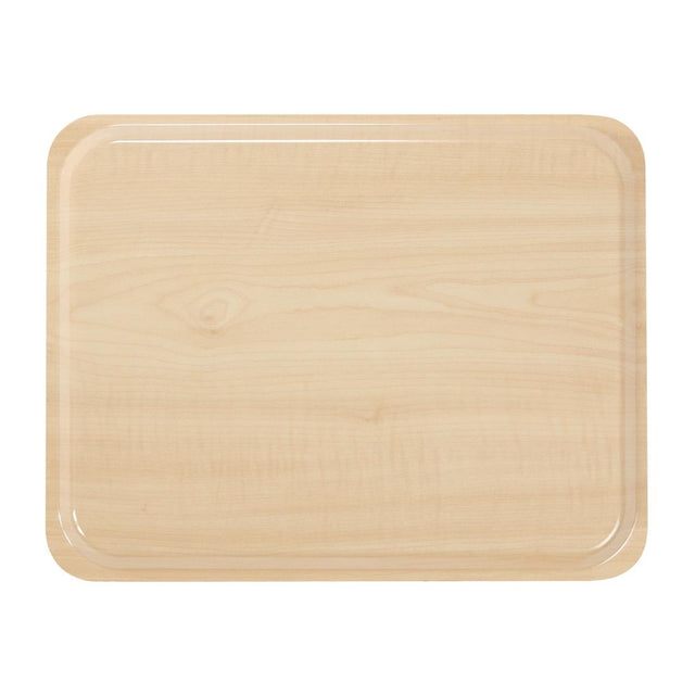 Cambro Capri Laminate Canteen Tray Birch 460mm - U418  Cambro   