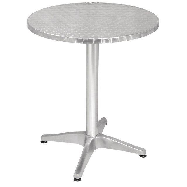 Bolero Round Bistro Table Stainless Steel 600mm - U425  Bolero   