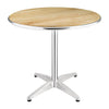Bolero Ash Wood Tabletop Round 800mm - U429 Wooden Tables Bolero   