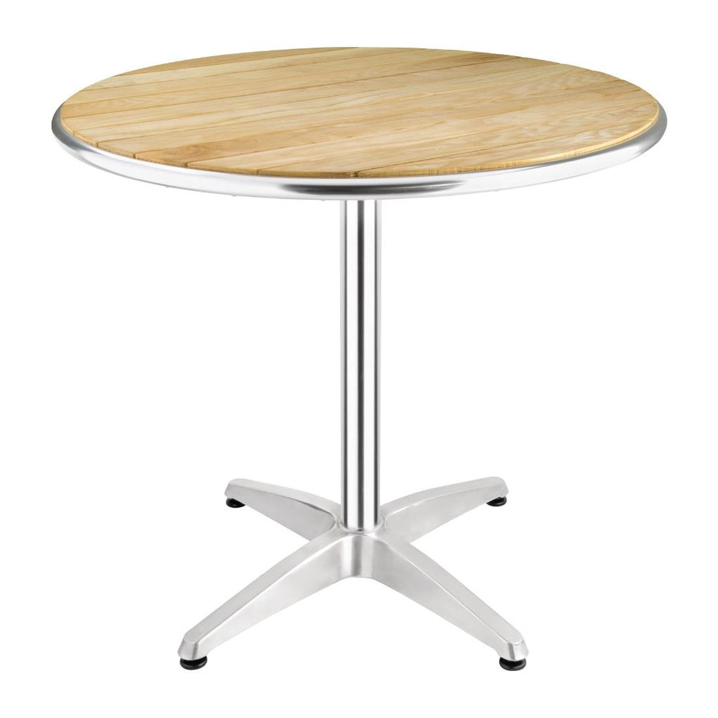 Bolero Ash Wood Tabletop Round 800mm - U429 Wooden Tables Bolero   