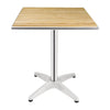 Bolero Ash Top Table Square 600mm (Single) - U430 Wooden Tables Bolero   