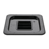 Vogue Polycarbonate 1/6 Gastronorm Lid Black - U478  Vogue   