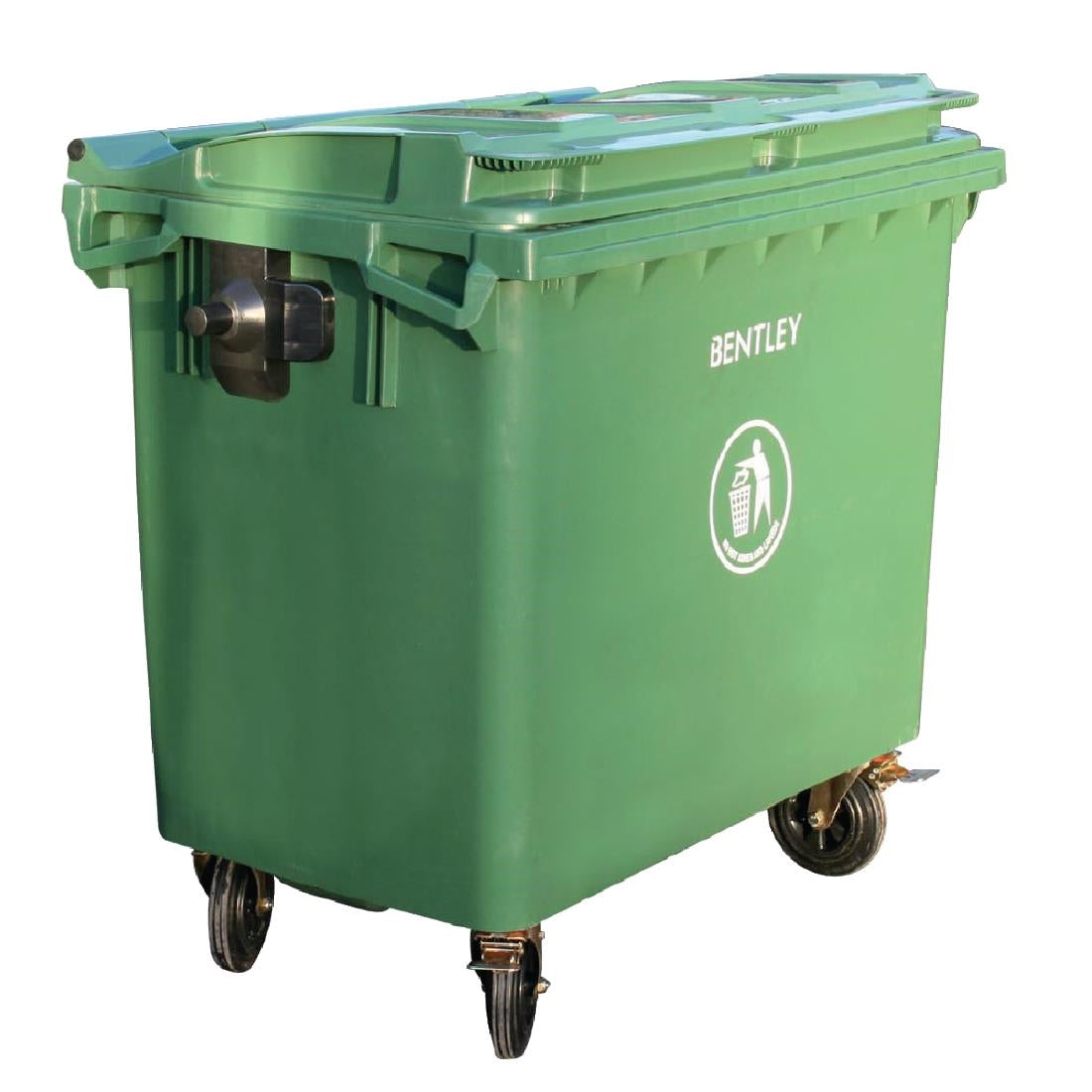 Flat Top Lid Wheelie Bin - U668  Charles Bentley   
