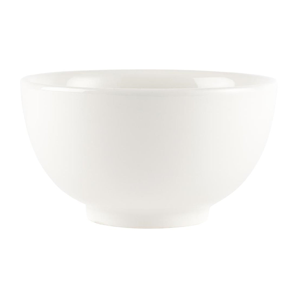 Churchill Plain Whiteware Large Footed Bowls 145mm (Pack of 6) - U717 Bowls Churchill