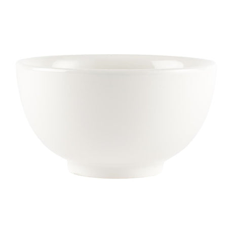 Churchill Plain Whiteware Large Footed Bowls 145mm (Pack of 6) - U717 Bowls Churchill