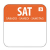 Hygiplas Dissolvable Food Rotation Labels Saturday (Pack of 1000) - U782  Hygiplas   