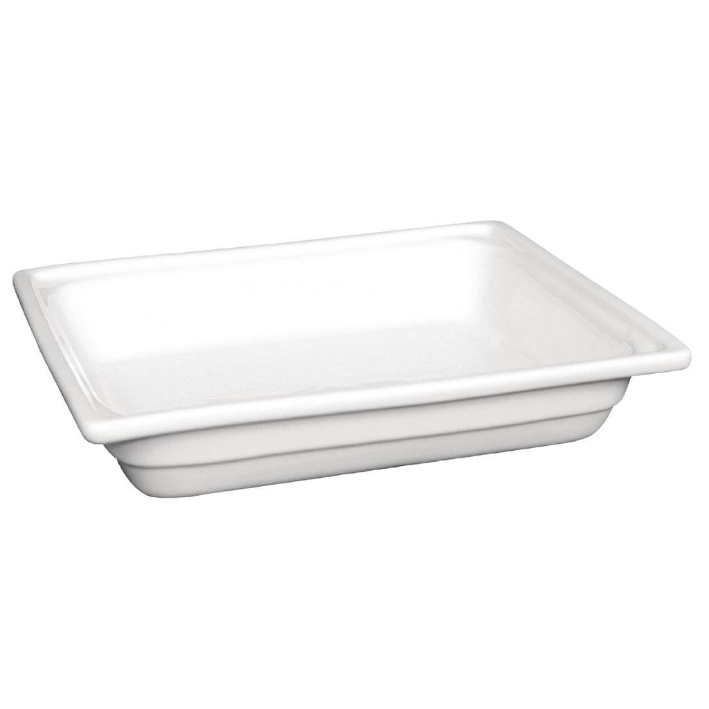 Olympia Whiteware 1/2 Half Size Gastronorm 100mm - U809 Olympia Crockery Olympia   