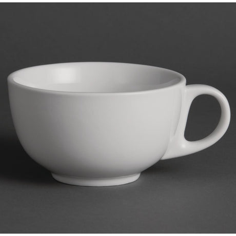Olympia Whiteware Cappuccino Cups 425ml 15oz (Pack of 12) - U827 Cups and Mugs Olympia