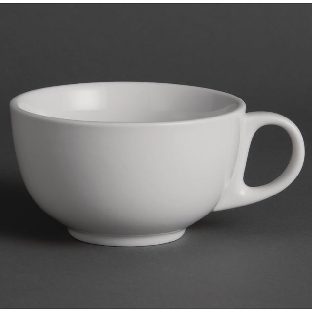 Olympia Whiteware Cappuccino Cups 425ml 15oz (Pack of 12) - U827 Cups and Mugs Olympia