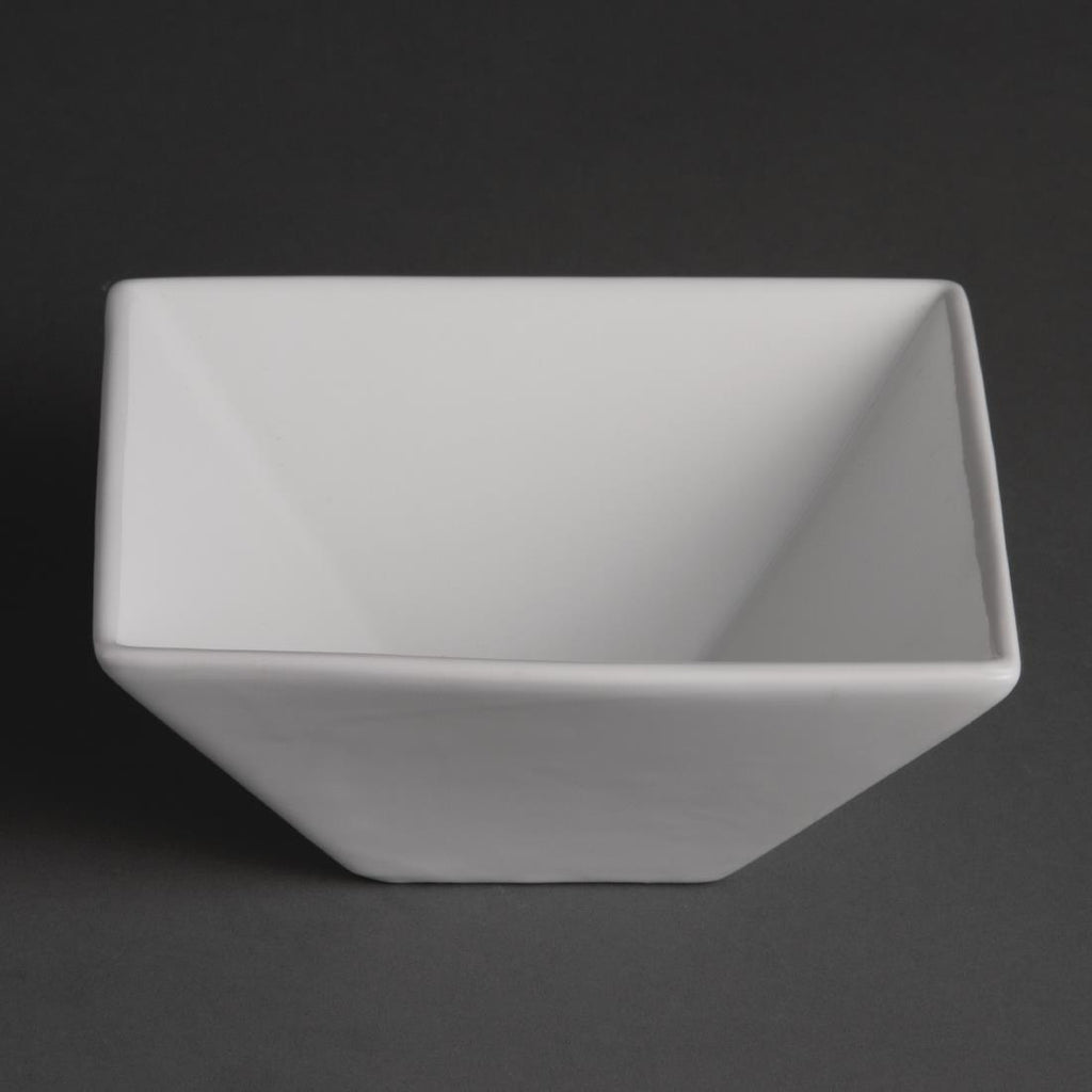 Olympia Whiteware Square Bowls 170mm (Pack of 12) - U829 Bowls Olympia