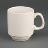 Olympia Ivory Stacking Mugs 285ml 10oz (Pack of 12) - U832 Olympia Crockery Olympia   