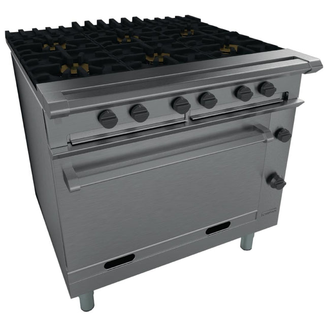 Falcon Chieftain 6 Burner Natural Gas Oven Range G1066X - U985-N  Falcon   