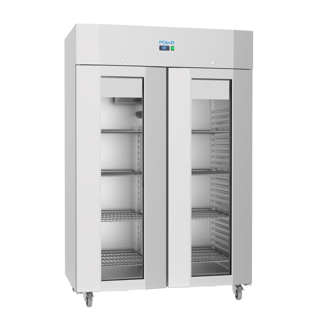 Polar U-Series Energy Efficient Range Double Door Upright Display Freezer - UA043  Polar   