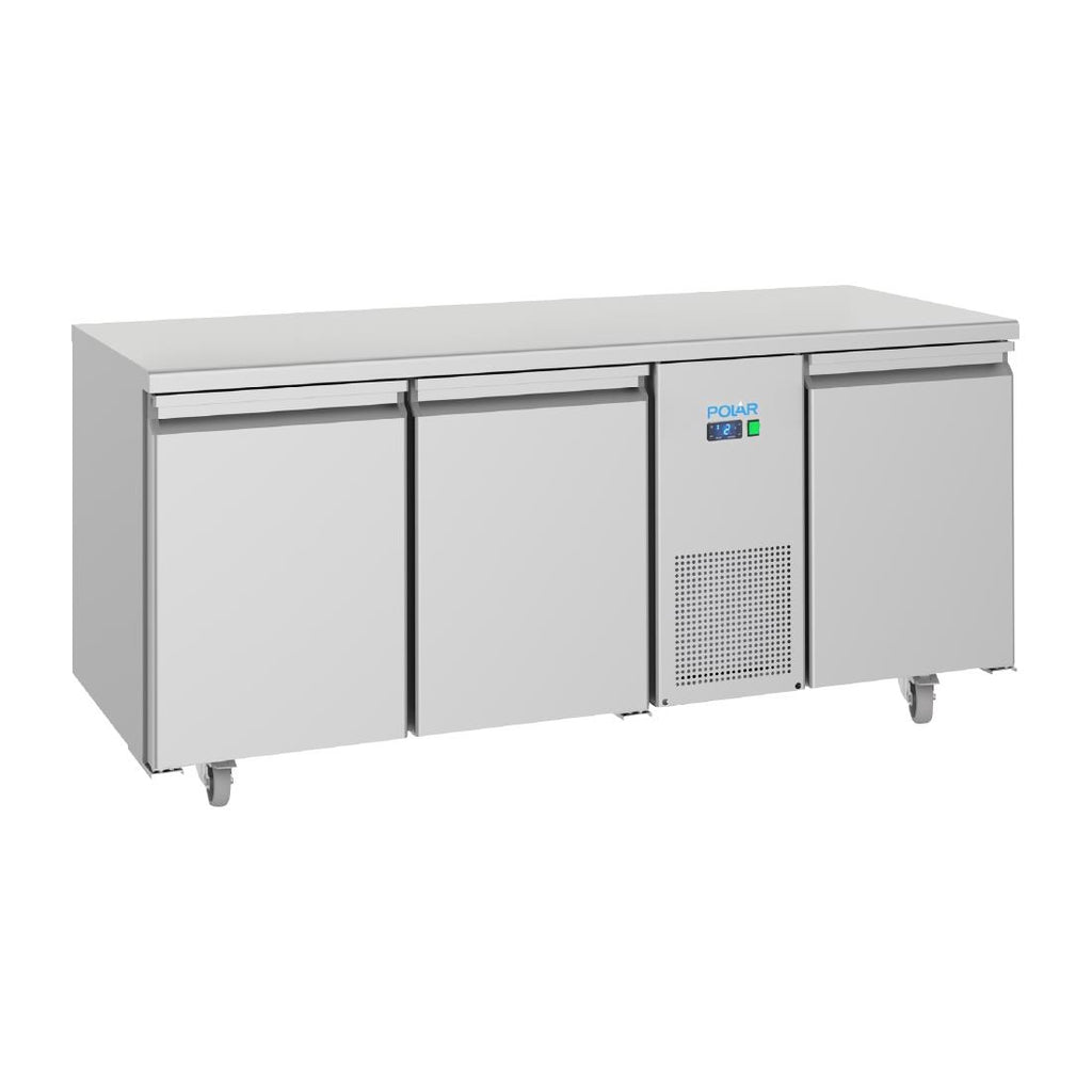 Polar U-Series Energy Efficient 3 Door Counter Fridge 474Ltr - UA072  Polar   
