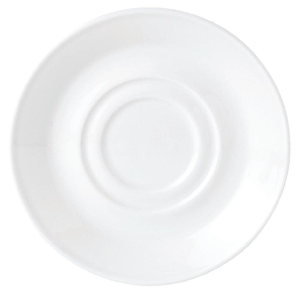 Steelite Simplicity White Low Cup Saucers 165mm (Pack of 36) - V0097 Cups and Mugs Steelite
