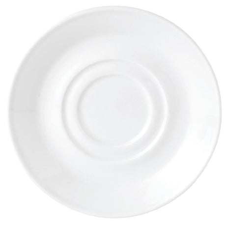Steelite Simplicity White Low Cup Saucers 165mm (Pack of 36) - V0097 Cups and Mugs Steelite