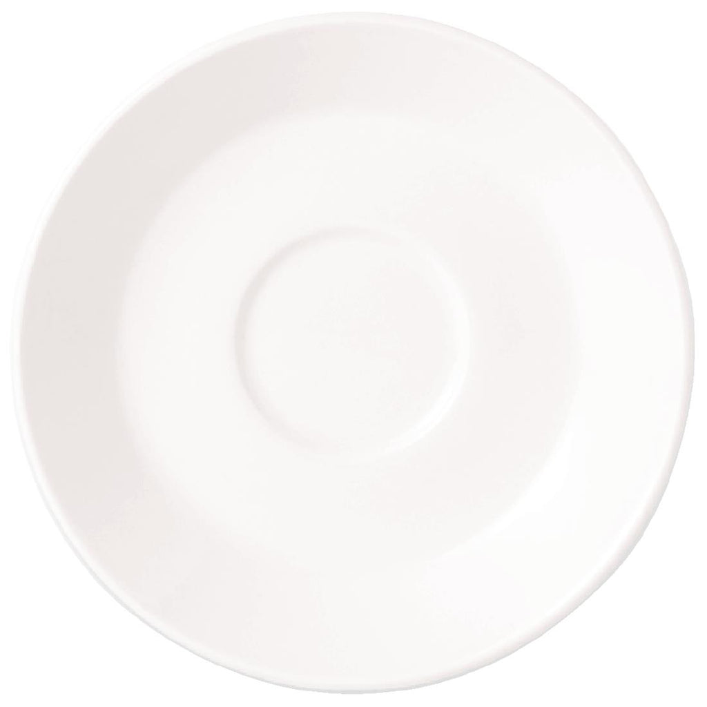 Steelite Simplicity White Slimline Saucers 150mm (Pack of 36) - V0092 Steelite Performance Steelite   